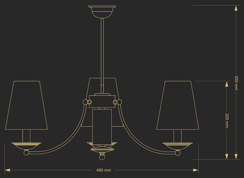 Candelabru N N-Zw-3(P/A) Lucente - Home & Lighting