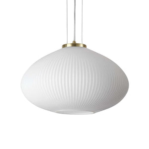 Lustra PLISSE SP1 D45 OTTONE SATINATO 285191 Lucente - Home & Lighting