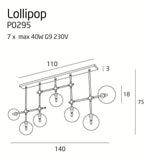 Lustra Lollipop P0295 Lucente - Home & Lighting