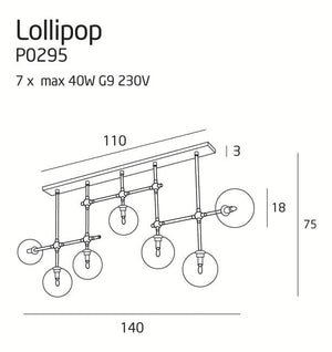 Lustra Lollipop P0295 Lucente - Home & Lighting