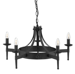 Candelabru Cartwheel 2425-5Bk Lucente - Home & Lighting