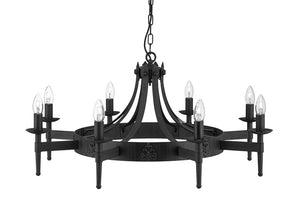 Candelabru Cartwheel 2428-8Bk Lucente - Home & Lighting