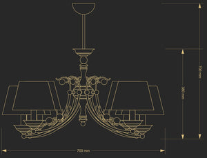 Candelabru Casamia Cas-Zw-8(P/A) Lucente - Home & Lighting