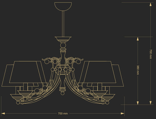 Candelabru Casamia Cas-Zw-8(P/A) Lucente - Home & Lighting