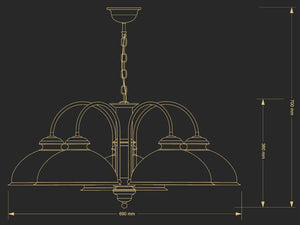 Candelabru Lido Lid-Zw-5(P) Lucente - Home & Lighting