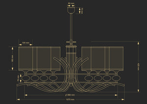 Candelabru Ruta Rut-Zw-8(Z/Kl)Transparent Lucente - Home & Lighting