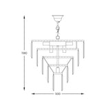 Candelabru AMEDEO 17106/6+3+1-GD+CL
