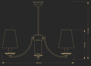 Candelabru N N-Zw-2(P/A) Lucente - Home & Lighting