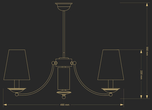 Candelabru N N-Zw-2(P/A) Lucente - Home & Lighting