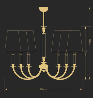 Candelabru Napoli Nap-Zw-6(P/A) Lucente - Home & Lighting