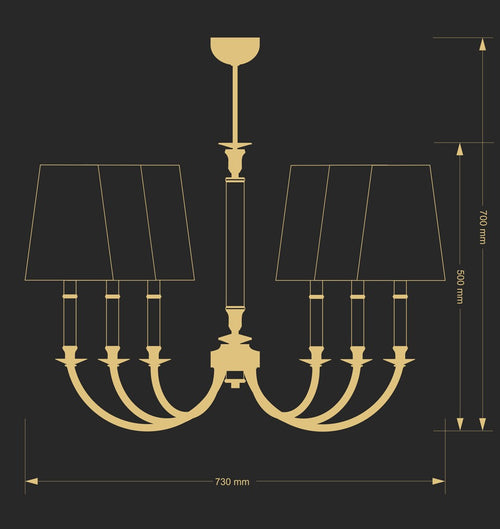 Candelabru Napoli Nap-Zw-6(P/A) Lucente - Home & Lighting