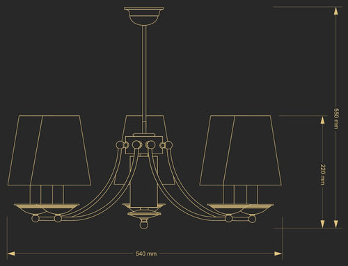 Candelabru N N-Zw-5(P/A) Lucente - Home & Lighting
