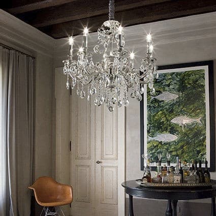 Candelabru Gioconda Sp6 Argento 044927 Lucente - Home & Lighting