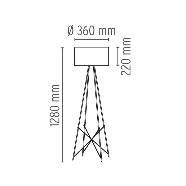 Lampadar Ray F1 F5915020 Lucente - Home & Lighting