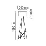 Lampadar Ray F1 F5915020 Lucente - Home & Lighting