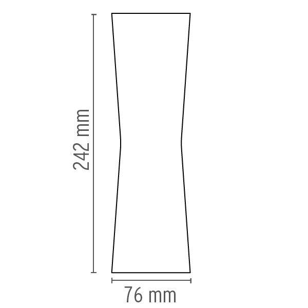 Aplica Clessidra 40°+40° F1584026 Aplice - Exterior Lucente