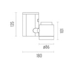 Spot Aplicat PURE 1 Spot Ceiling 40° FLOOD 09.2461.14A Lucente - Home & Lighting