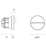 Spot Incastrat GIANO Ø100 09.3000.MMA Lucente - Home & Lighting