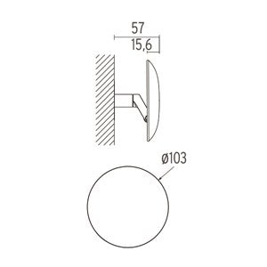 Aplica Wall System Back 1 Power Supply Integrated Optical Switch F9497057 Lucente - Home & Lighting