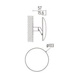 Aplica Wall System Back 1 Power Supply Integrated Optical Switch F9497057 Lucente - Home & Lighting