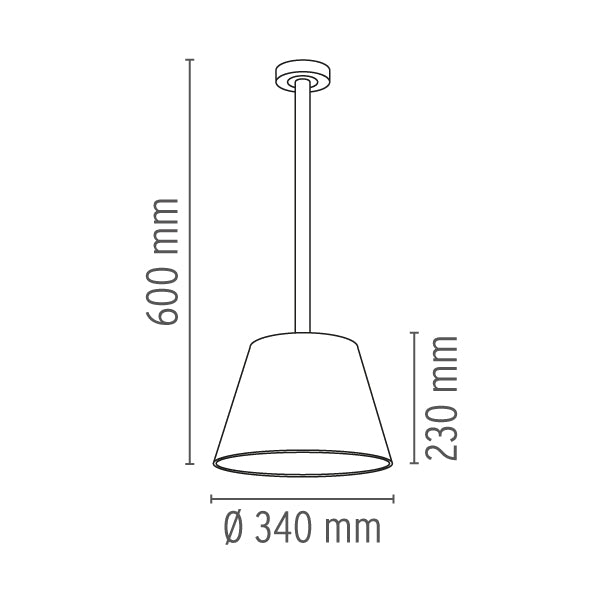Lustra ROMEO Outdoor C1 (CM 60) PVC FL F6450002 Lucente - Home & Lighting