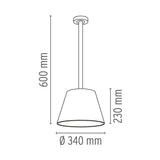Lustra ROMEO Outdoor C1 (CM 60) PVC FL F6450002 Lucente - Home & Lighting