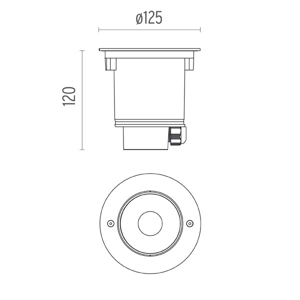 Spot Incastrat NEUTRON I Adjustable Floor 07.9203.04 Lucente - Home & Lighting