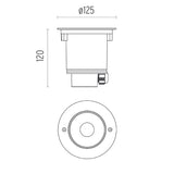 Spot Incastrat NEUTRON I Adjustable Floor 07.9203.04 Lucente - Home & Lighting