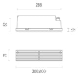 Aplica Incastrata Stealth Linear 07.9009.04 Lucente - Home & Lighting