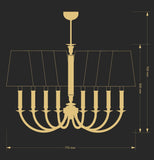 Candelabru Napoli Nap-Zw-8(Z/A) Lucente - Home & Lighting