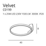 Plafoniera VELVET C0199 Lucente - Home & Lighting