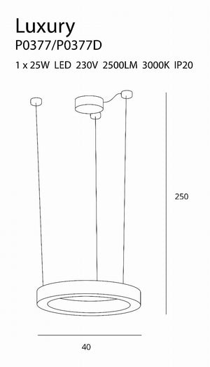 Lustra LUXURY P0377D Lucente - Home & Lighting