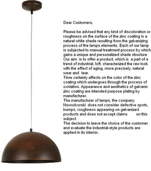 Lustra Hemisphere Rust 6367 Lucente - Home & Lighting