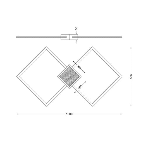 Plafoniera HEX RLX96474-1D