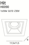 Spot Incastrat HIT I H0090 Lucente - Home & Lighting