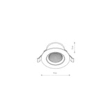 Spot Incastrat EGINA LED 5W 3000K 10546