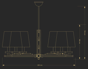 Candelabru Natalia Nat-Zw-6(N/A) Lucente - Home & Lighting