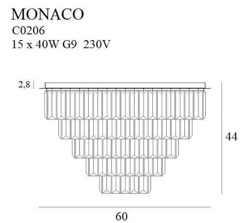 Plafoniera MONACO C0206 Lucente - Home & Lighting