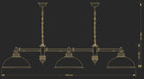 Lustra Lido Lid-Zwl-3(P)Gr Lucente - Home & Lighting