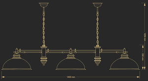 Lustra Lido Lid-Zwl-3(P)Gr Lucente - Home & Lighting