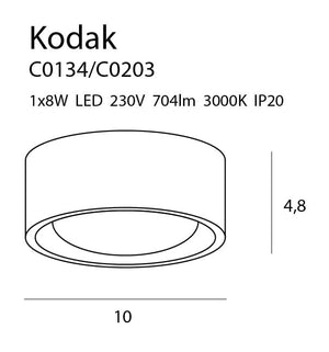 Spot Aplicat KODAK C0203 Lucente - Home & Lighting