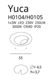 Spot Incastrat YUCA H0105 Lucente - Home & Lighting