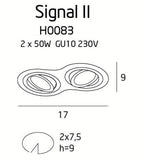 Spot Incastrat SIGNAL II H0083 Lucente - Home & Lighting