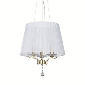 Lustra Pegaso Sp3 Ottone Satinato 197715 Lucente - Home & Lighting
