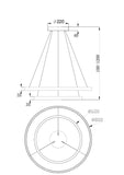 Lustra RIM MOD058PL-L74B4K Lucente - Home & Lighting