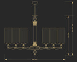 Candelabru Merano Mer-Zw-6(N) Lucente - Home & Lighting