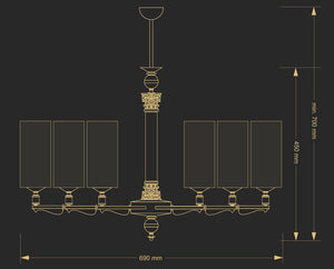 Candelabru Merano Mer-Zw-6(N) Lucente - Home & Lighting