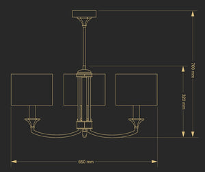 Candelabru Decor Dec-Zw-3(P/A) Lucente - Home & Lighting