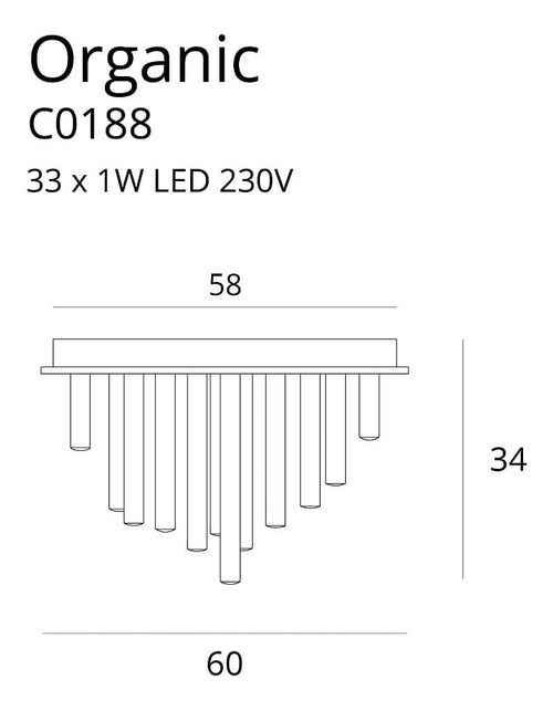 Plafoniera ORGANIC C0188D Lucente - Home & Lighting