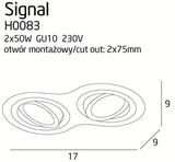 Spot Incastrat SIGNAL II H0083 Lucente - Home & Lighting
